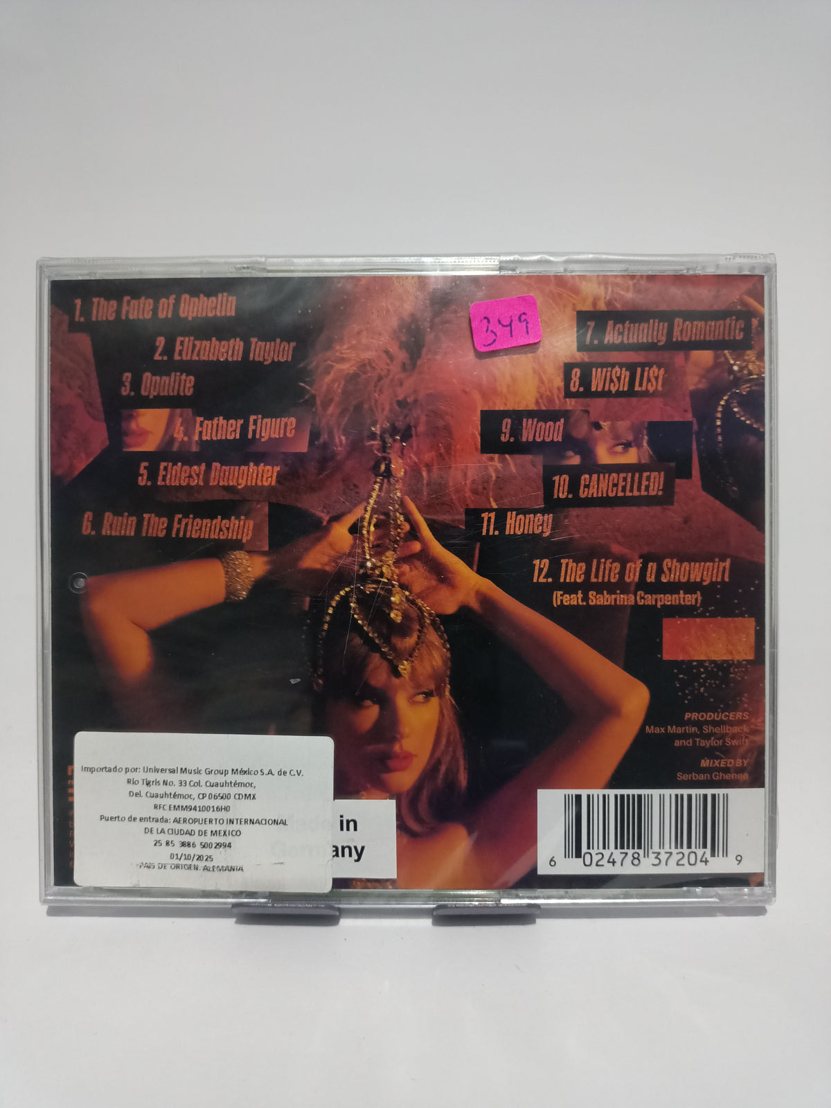 Taylor Swift -	The Life of a Showgirl
